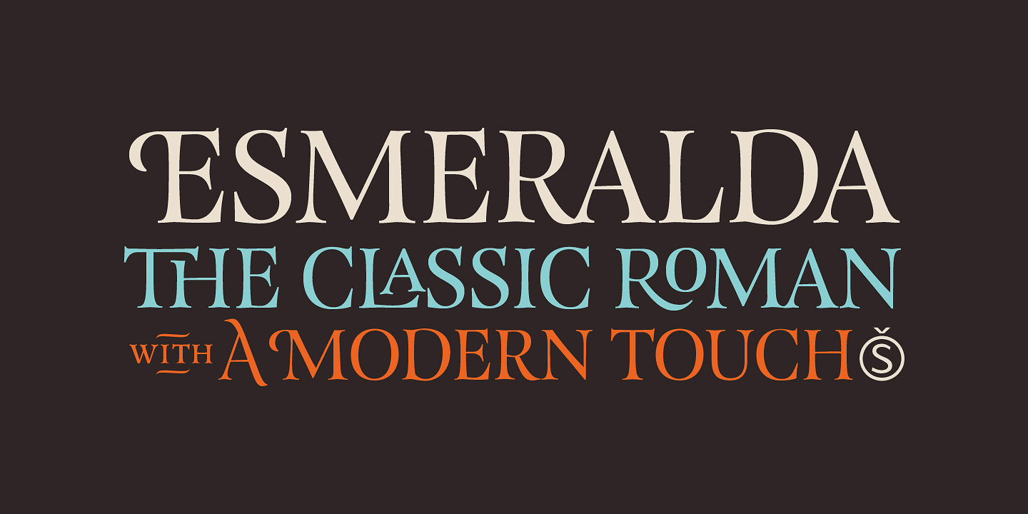 Example font Esmeralda Pro #29